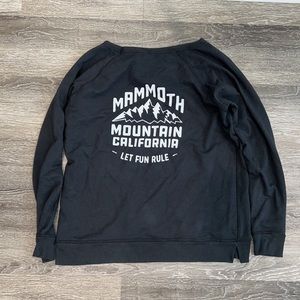 Mammoth Mountain California Long Sleeve Black X-Large Sweatershirt